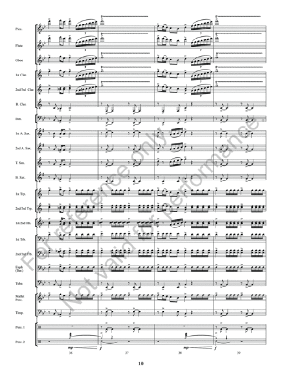 Sun Valley Flourish Concert Band scores gallery preview page 11