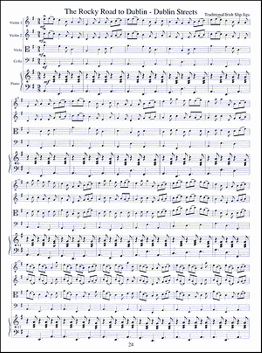 Celtic Fiddle Tunes for Solo and Ensemble - Viola, Violin 3 & Ensemble Score String Duet scores gallery preview page 5