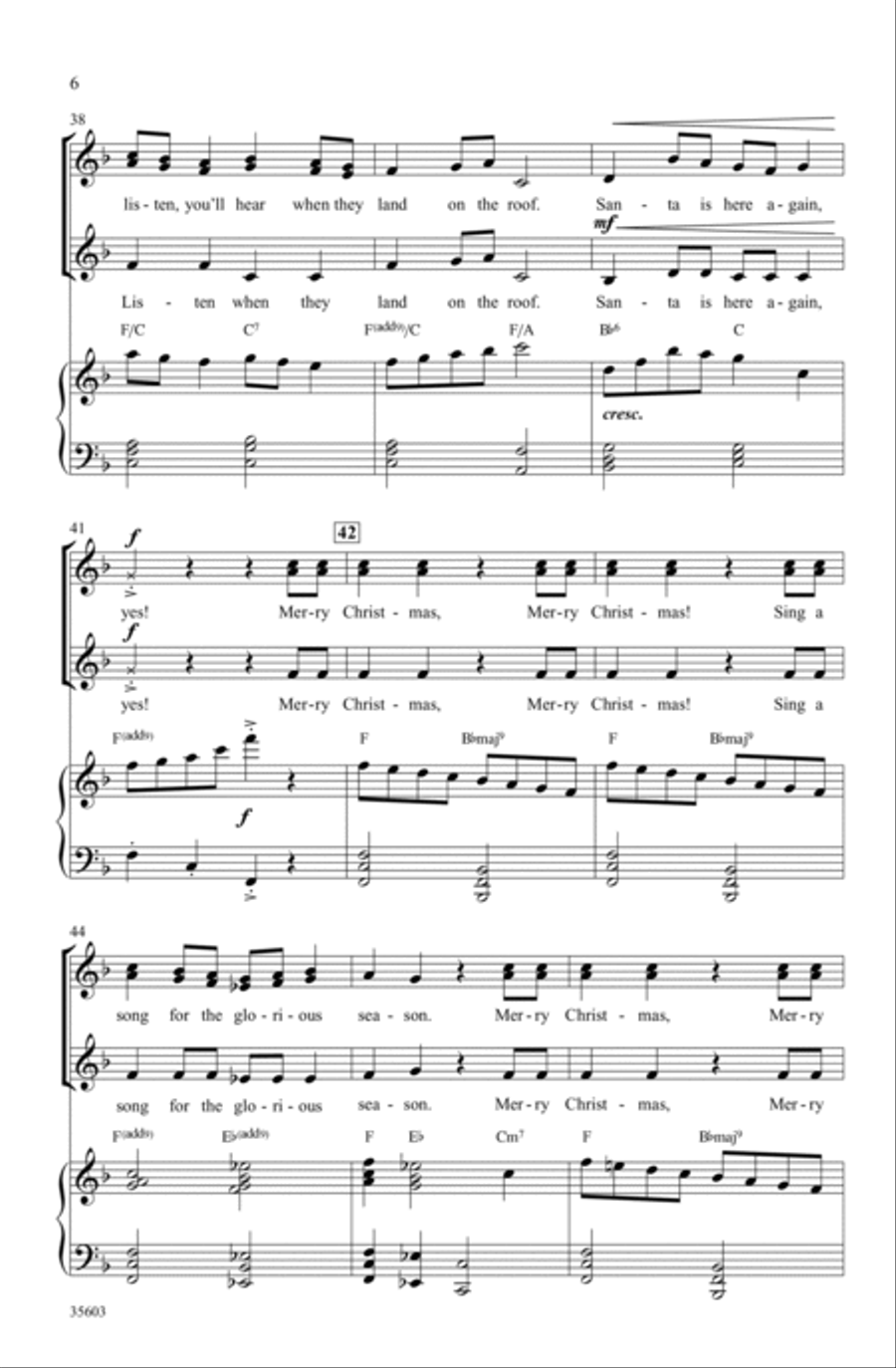 Merry Christmas, Merry Christmas (from Home Alone 2) Choir scores gallery preview page 5