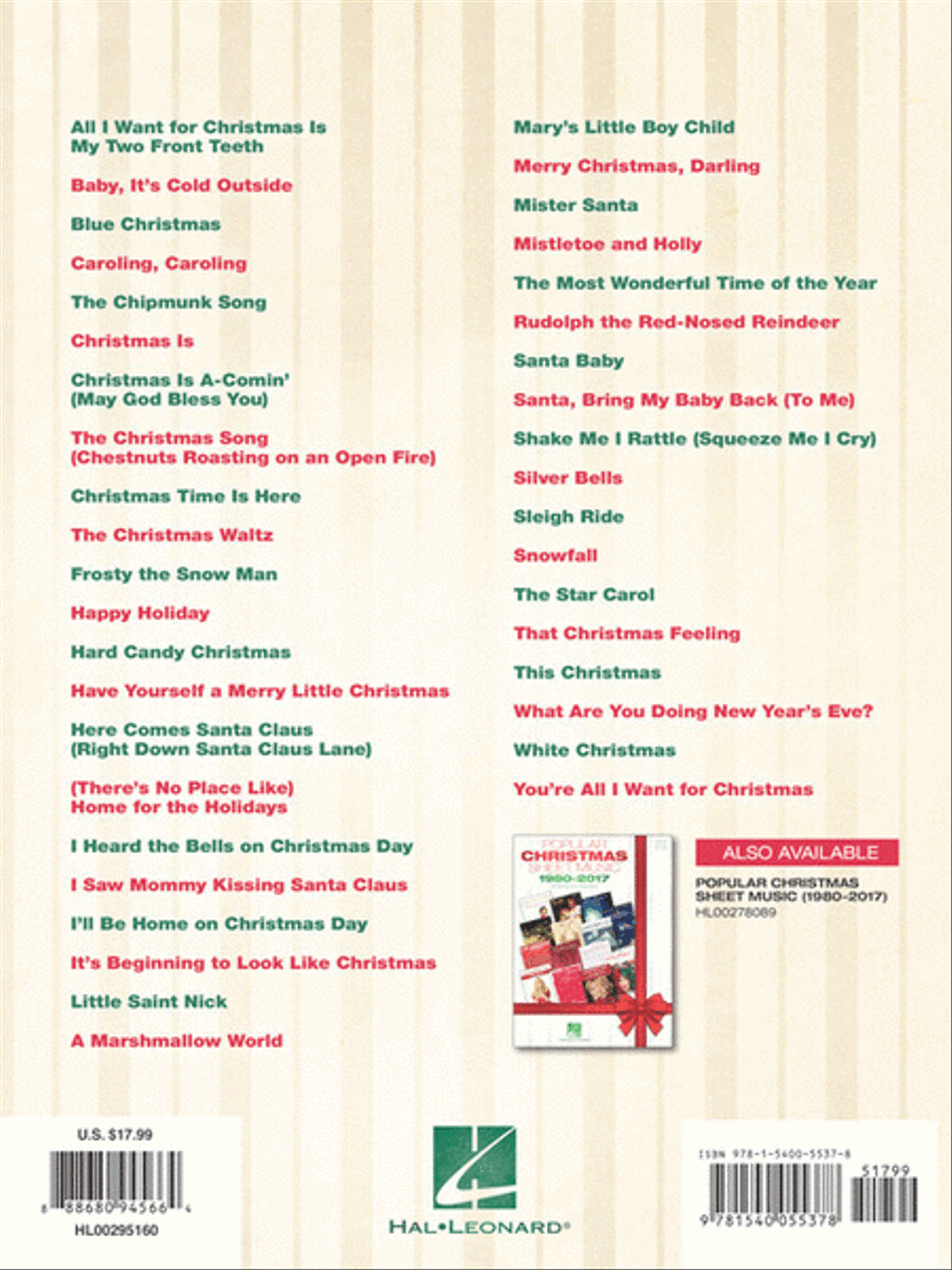 Popular Christmas Sheet Music: 1940-1979 Piano, Vocal, Guitar scores gallery preview page 6