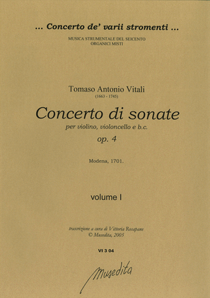 Concerto di sonate op.4 (Modena, 1701)