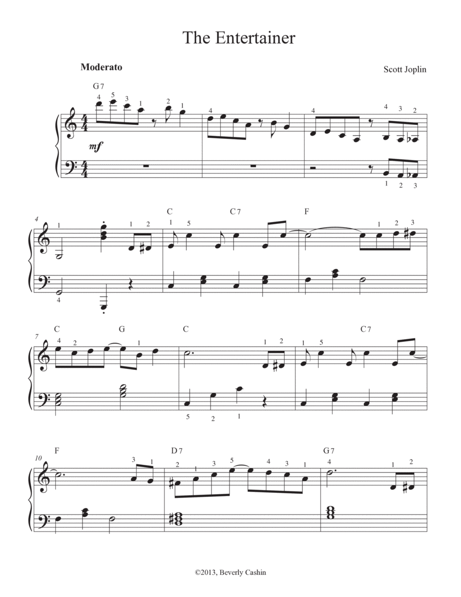 The Entertainer Piano Method scores gallery preview page 1