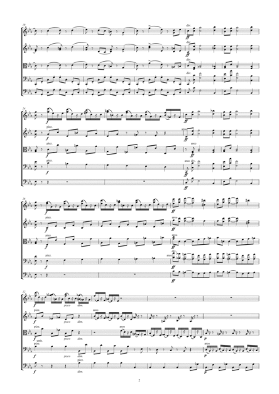 Tchaikovsky: The Seasons Op37 No.7 July (Song of the Reapers) String Orchestra scores gallery preview page 4