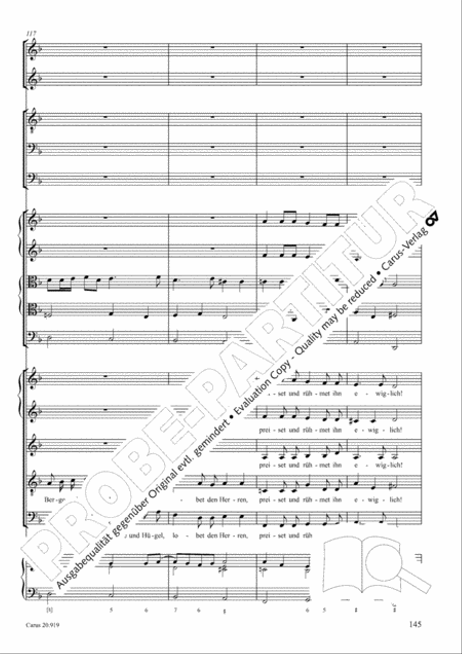 Opera varia I. Works with 1-7 parts (Complete edition, vol. 19) [Werke mit 1-7 obligaten Stimmen] Score scores gallery preview page 202