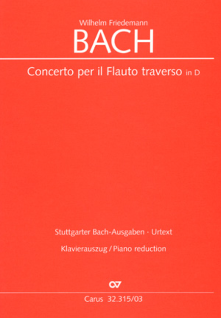 Flotenkonzert in D (Flute concerto in D major) (Concerto pour flute en re majeur)