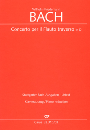 Flute concerto in D major (Flotenkonzert in D)