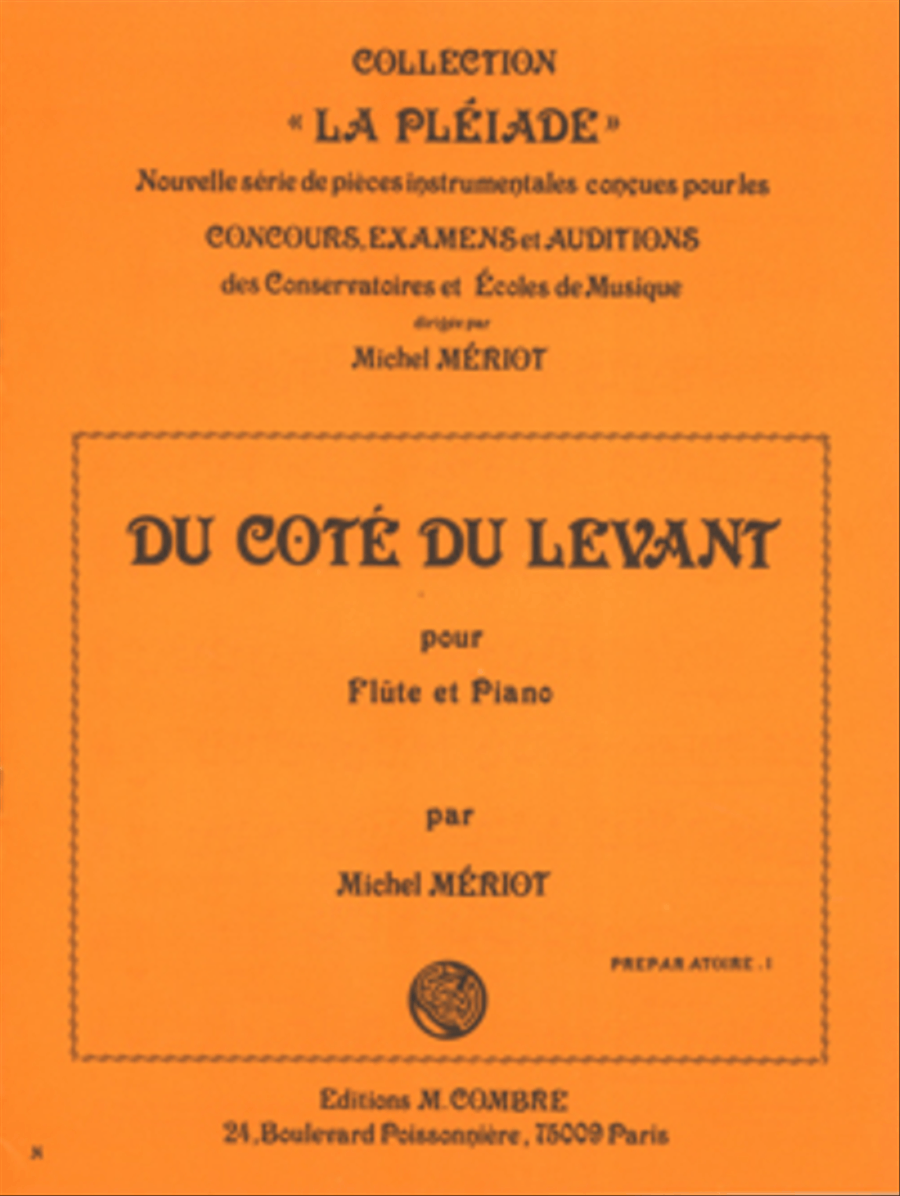 Du cote du levant Flute Solo scores gallery preview page 1