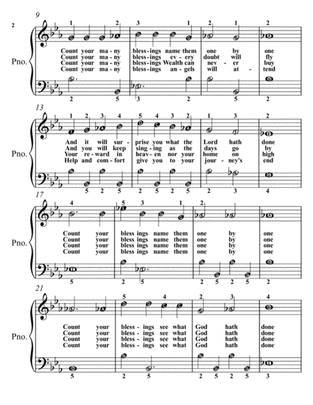 Petite Gospel for Easiest Piano Booklet O