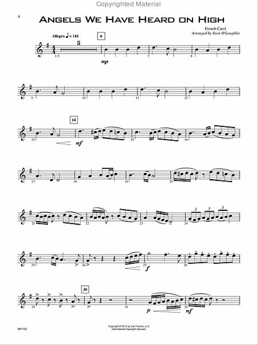 14 Advanced Christmas Favorites B-Flat Clarinet scores gallery preview page 2