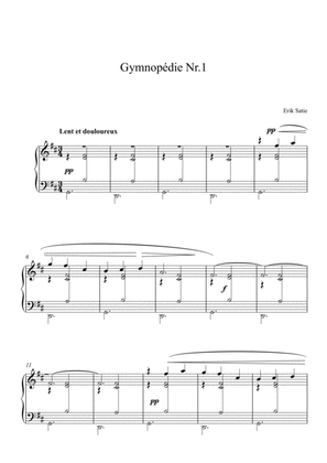 Book cover for Gymnopédies No.1 - Erik Satie