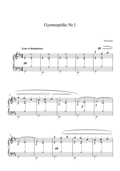 Gymnopédies No.1 - Erik Satie image number null