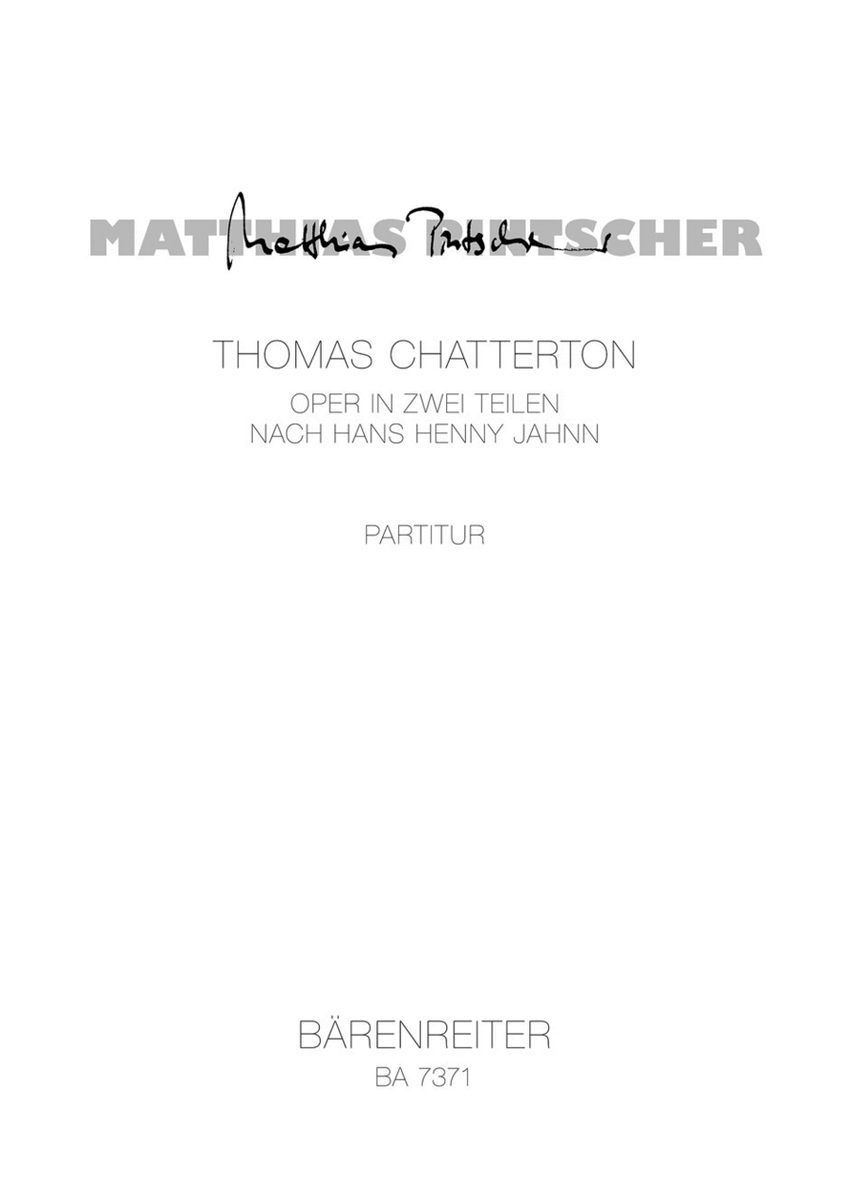 Thomas Chatterton (1994–1998)