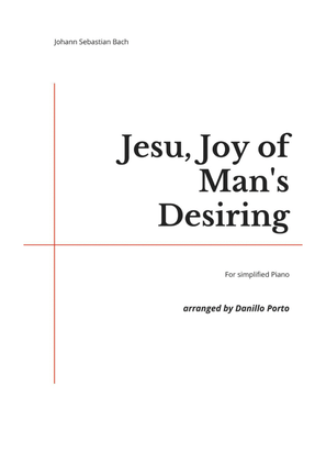 Book cover for J.S.Bach - Jesu, Joy of Man's Desiring - Piano Easy