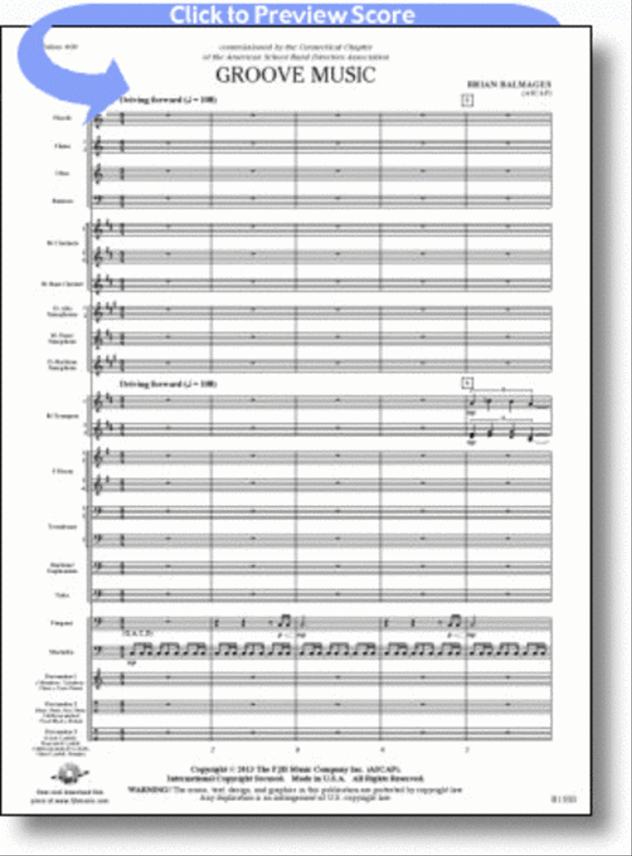 Groove Music Concert Band scores gallery preview page 1