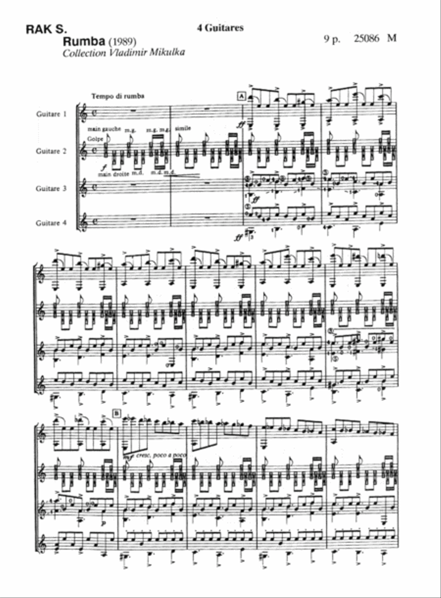 Rumba Guitar Ensemble scores gallery preview page 2