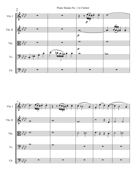 Piano Sonata No. 1, Movement 1
