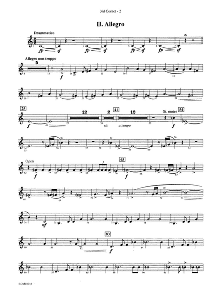 Fanfare and Allegro: 3rd B-flat Cornet