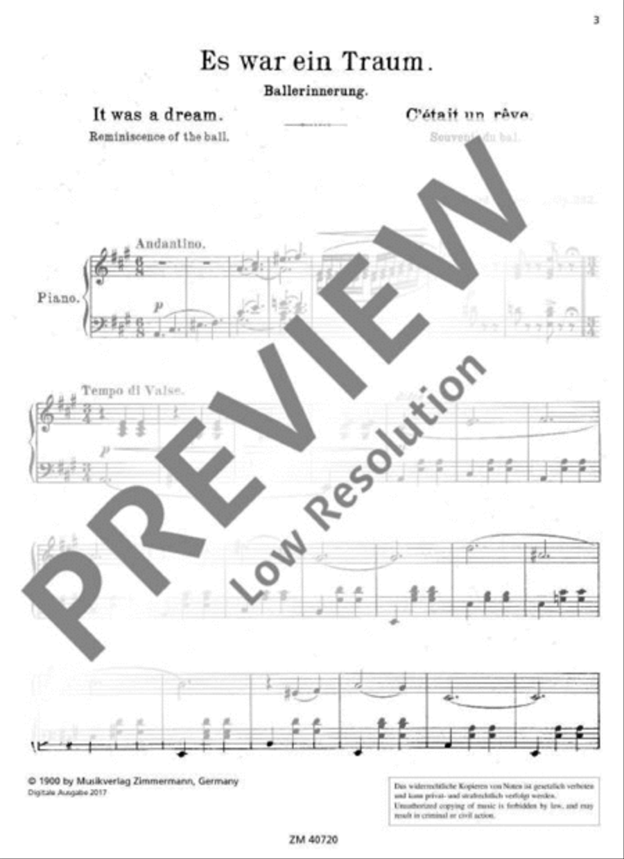 It was a dream Piano Solo scores gallery preview page 4