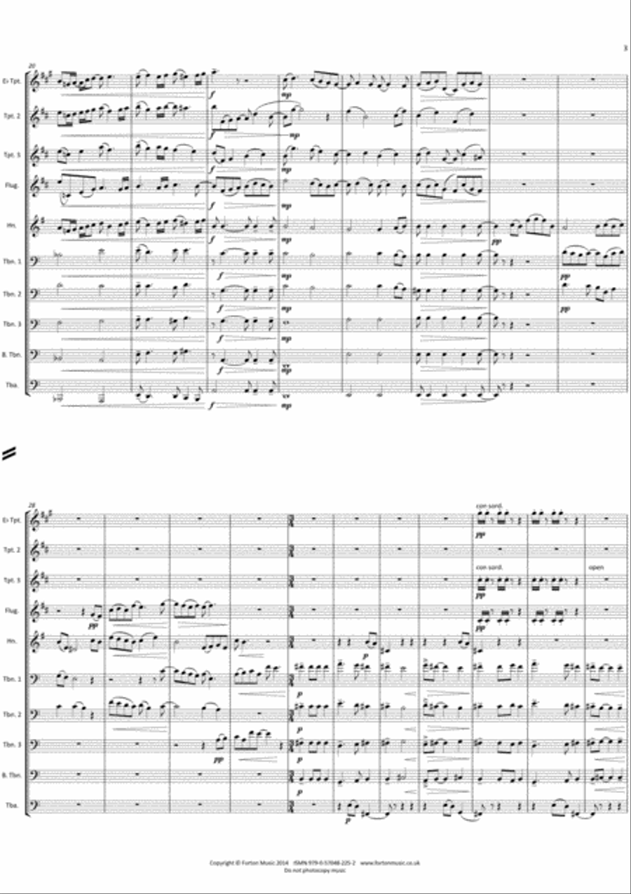 Chorale Prelude Chorale Prelude Brass Ensemble scores gallery preview page 3
