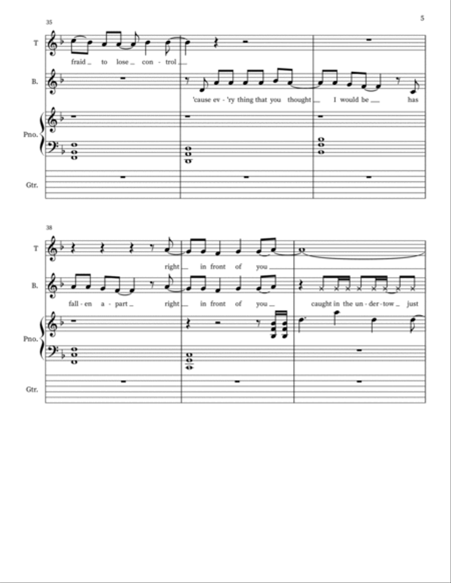 Numb Numb 3-Part scores gallery preview page 5