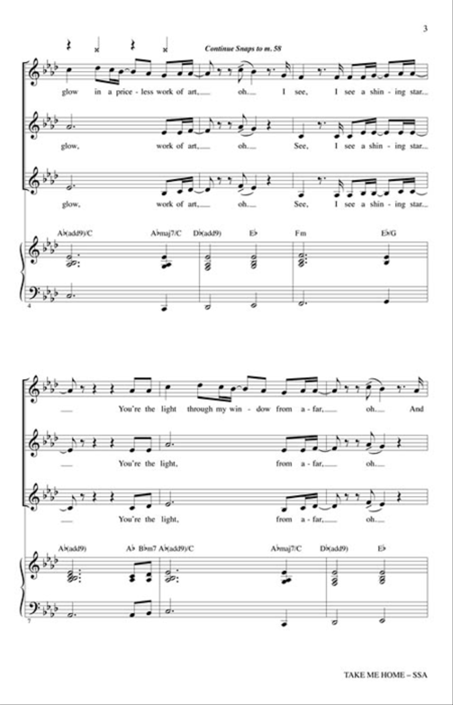 Take Me Home Take Me Home SSA scores gallery preview page 3