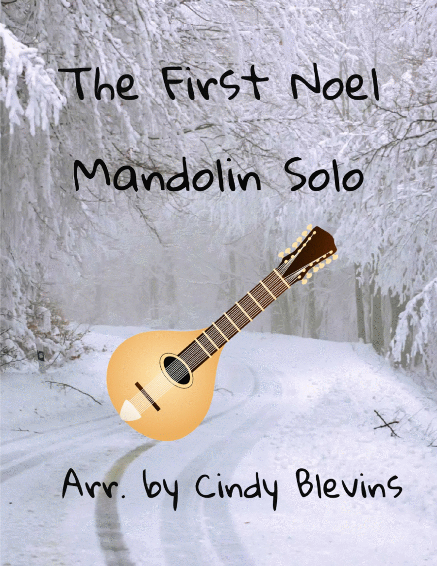 The First Noel, for Mandolin Solo Mandolin scores gallery preview page 1