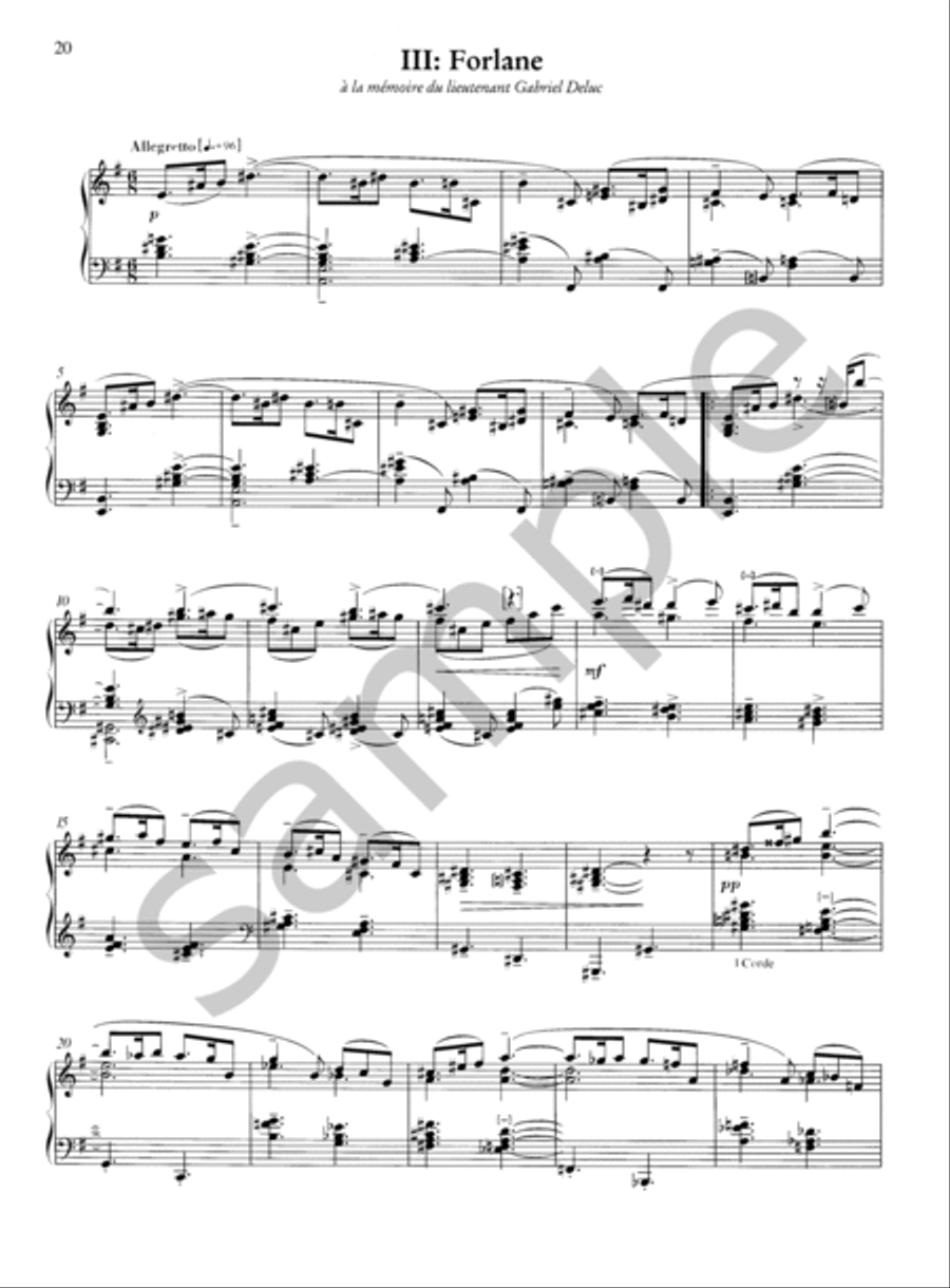 Le tombeau de Couperin for Piano Piano scores gallery preview page 6
