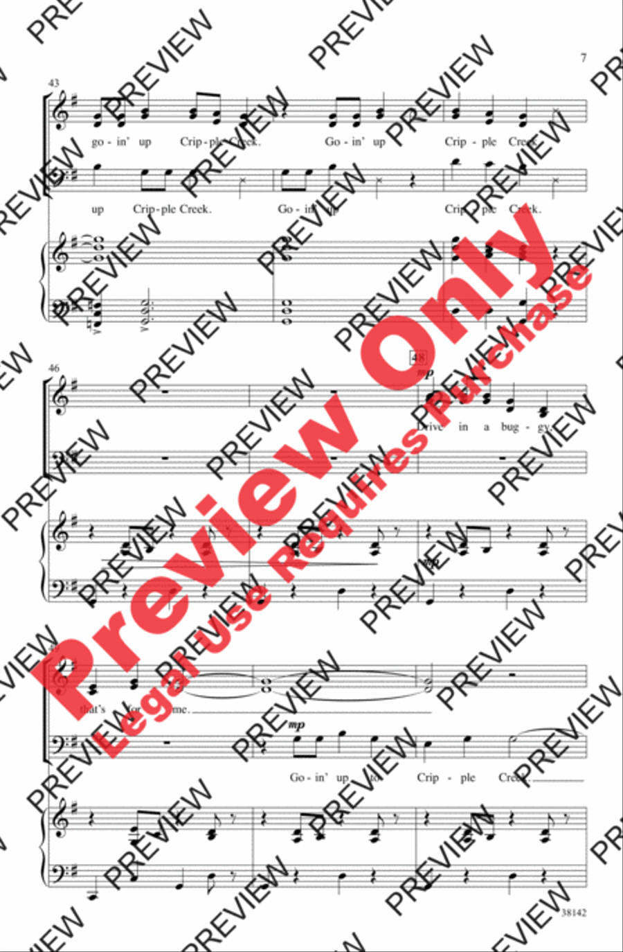 Cripple Creek 3-Part scores gallery preview page 7