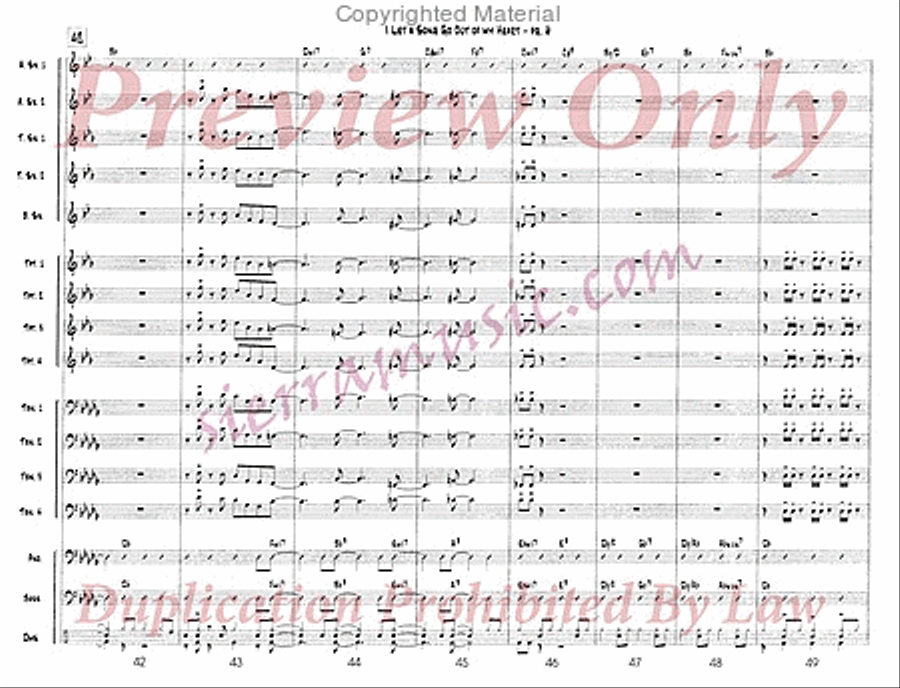 I Let A Song Go Out Of My Heart Jazz Ensemble scores gallery preview page 7