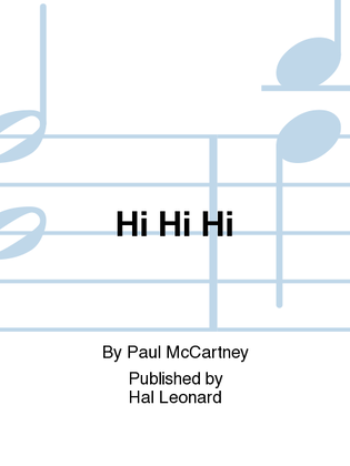 Book cover for Hi Hi Hi