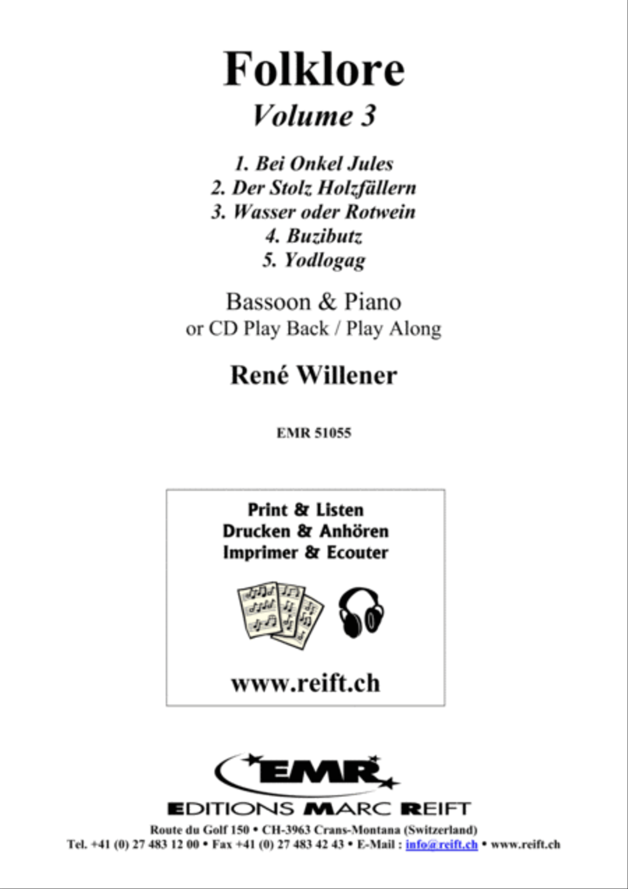 Folklore Volume 3 Bassoon Solo scores gallery preview page 2