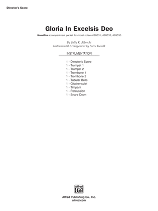 Book cover for Gloria in Excelsis Deo: Score