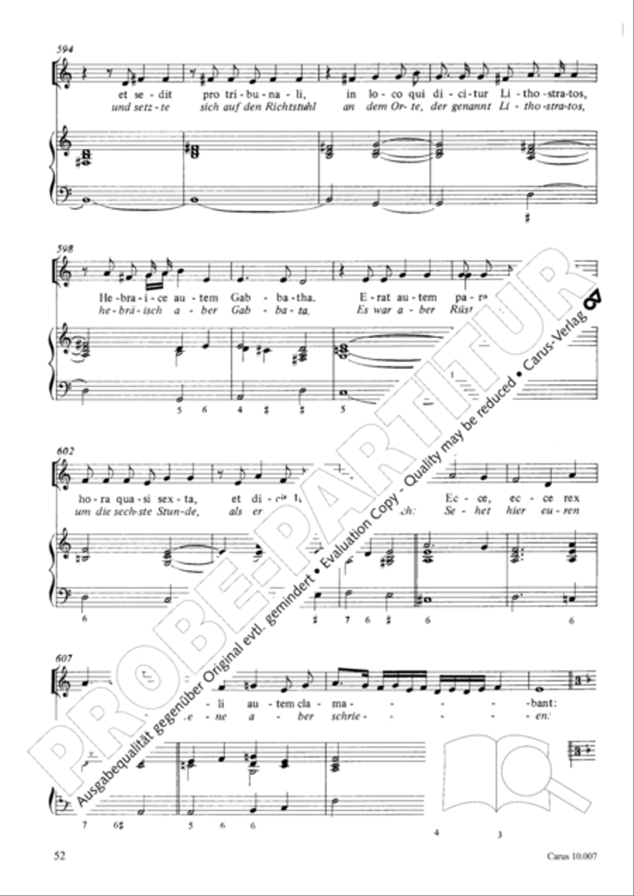 St. John Passion (Johannes-Passion) TB scores gallery preview page 53