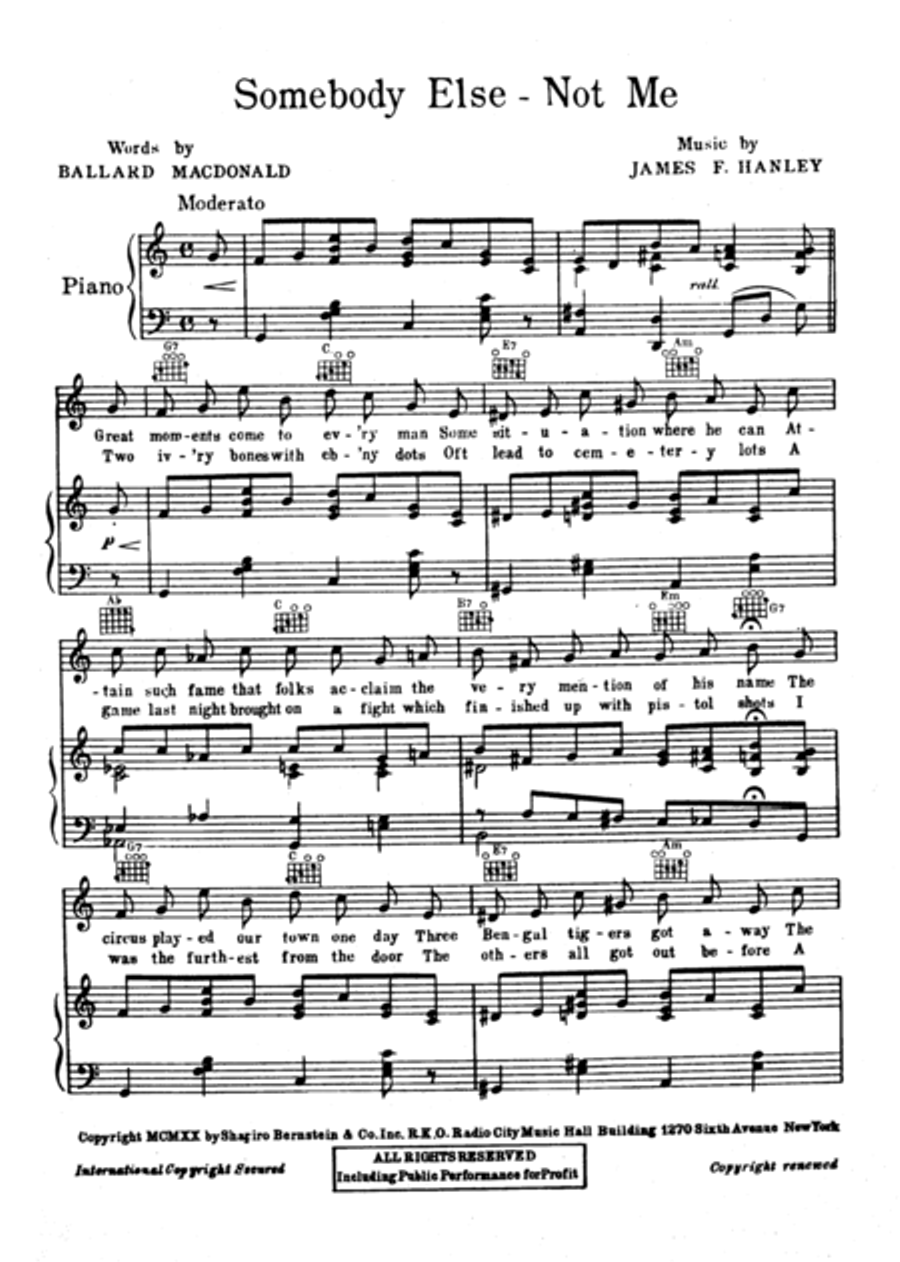 Somebody Else - Not Me Somebody Else - Not Me Voice scores gallery preview page 2
