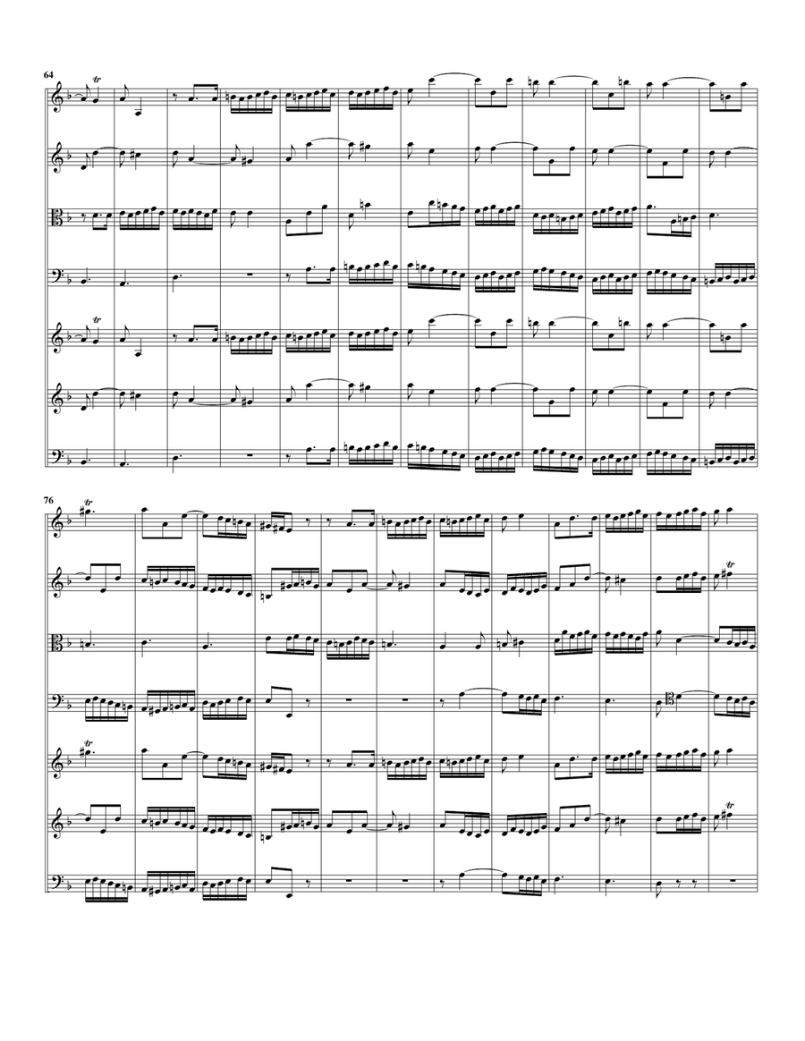 Concerto grosso Op.3, no.4 in D minor String Orchestra scores gallery preview page 5