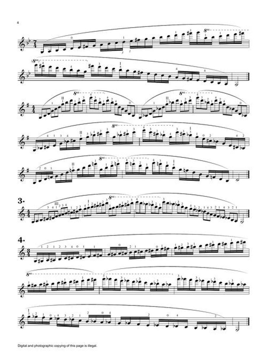 The Heifetz Scale Book for Violin Violin Solo scores gallery preview page 5