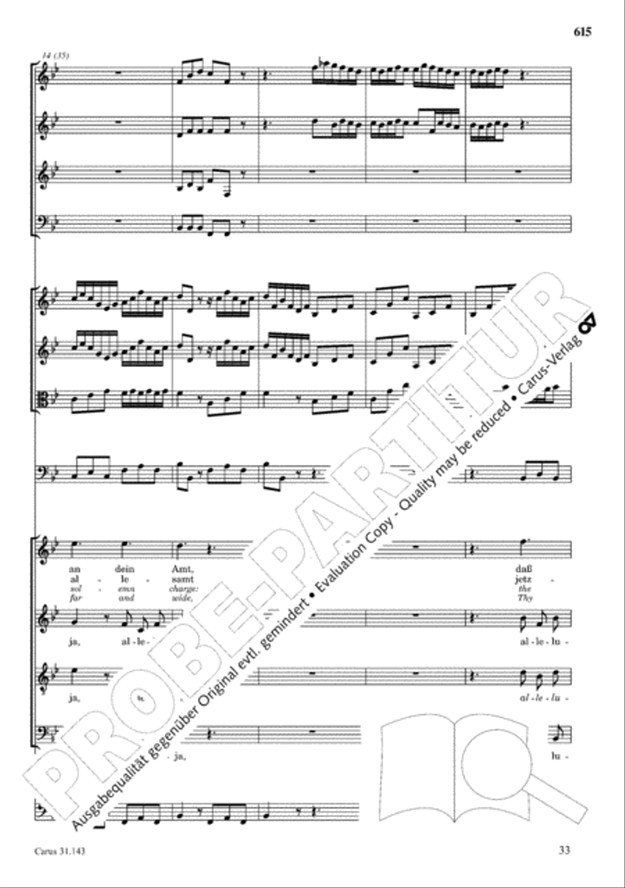 The Complete Sacred Vocal Works (Das geistliche Vokalwerk) Voice scores gallery preview page 614