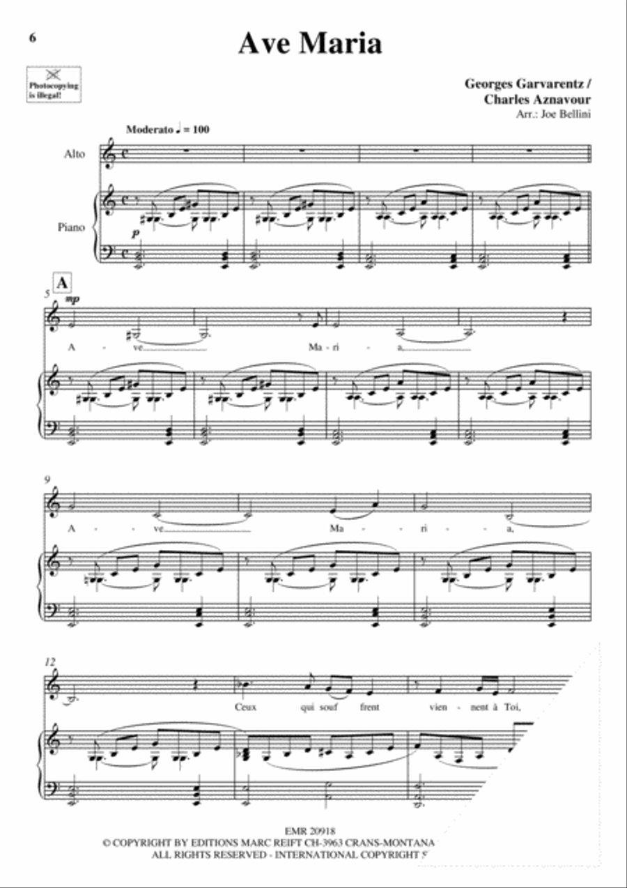 100 Ave Maria Volume 5 Alto Voice scores gallery preview page 5