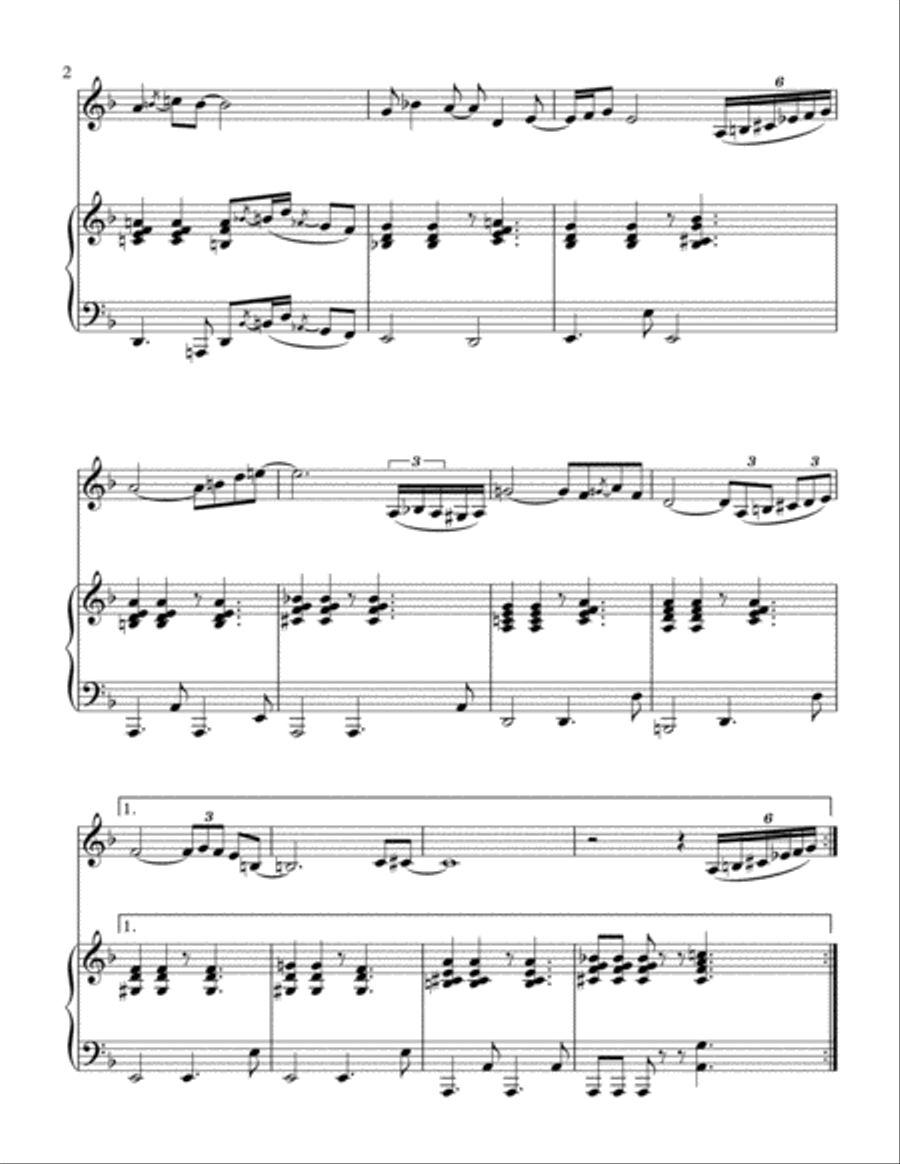 Nature Boy Woodwind Duet scores gallery preview page 3