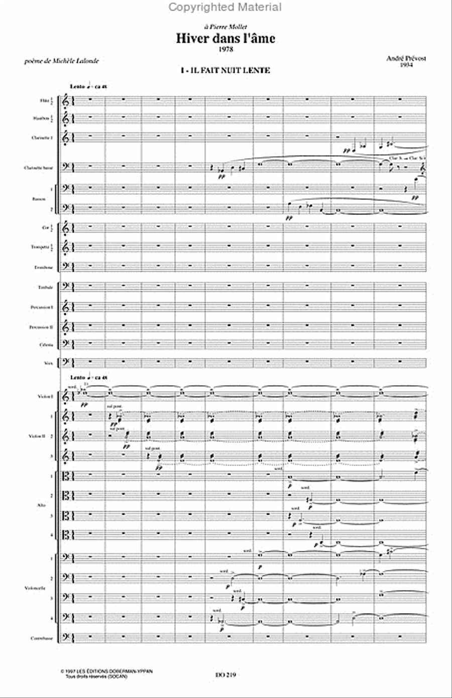 Hiver dans l'ame (baryton) Voice scores gallery preview page 2