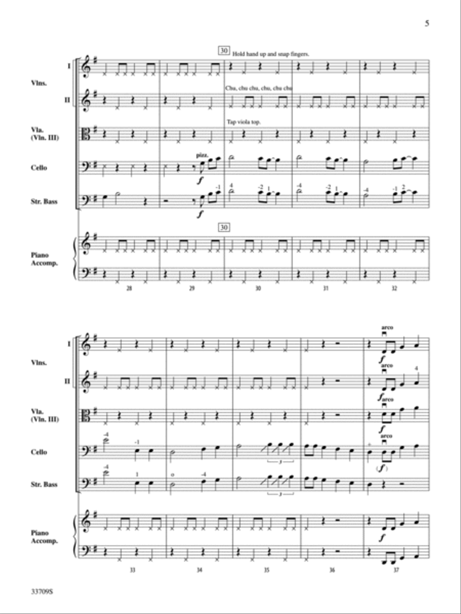 Blue Christmas String Orchestra scores gallery preview page 5
