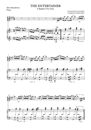 The Entertainer - Scott Joplin - Alto saxophone and piano