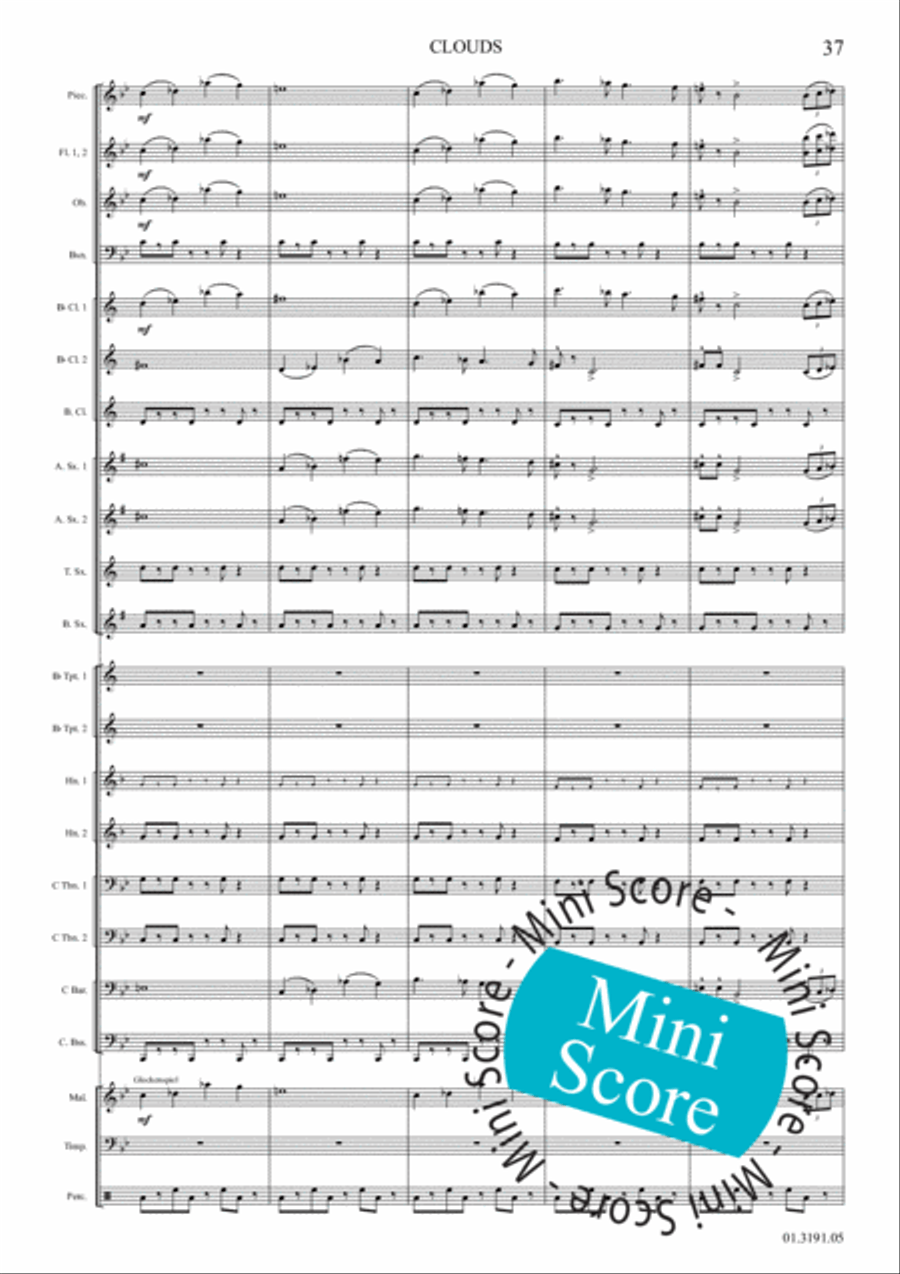 Clouds Clouds Concert Band scores gallery preview page 43