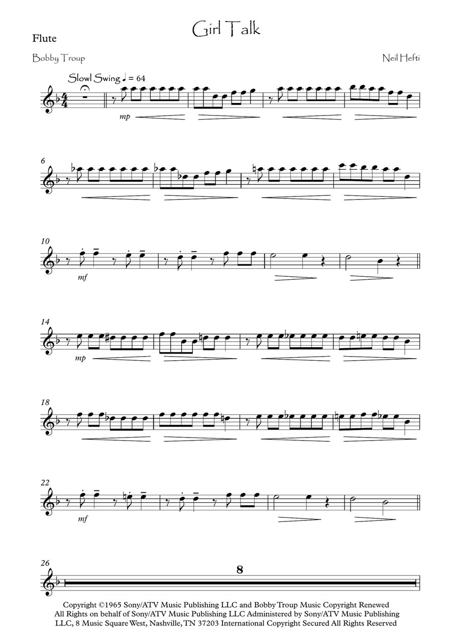 Girl Talk Woodwind Quartet scores gallery preview page 5