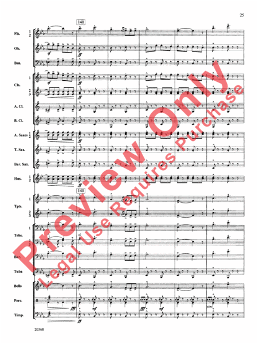 Marche Lorraine Marche Lorraine Concert Band scores gallery preview page 26