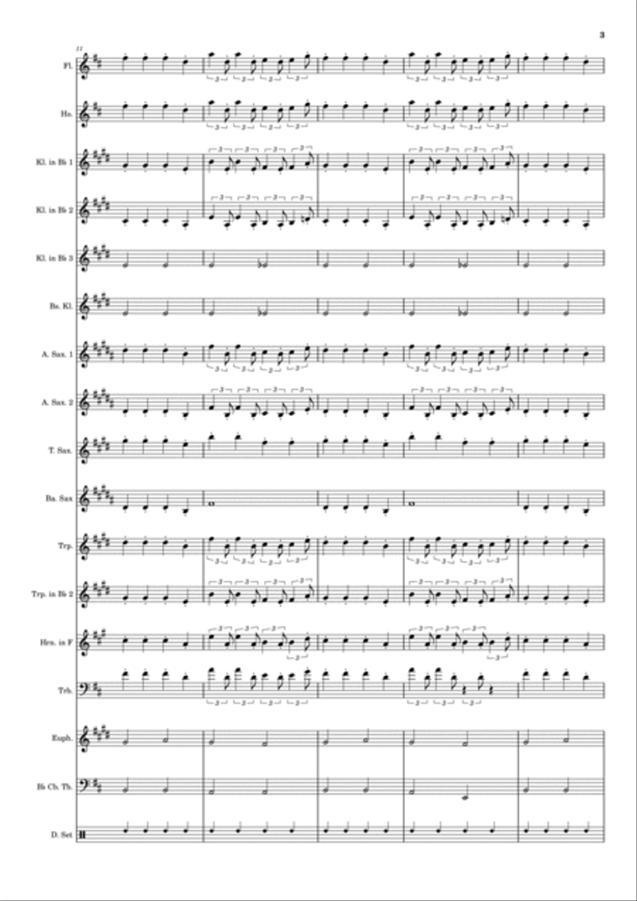 Stamp On The Ground Concert Band scores gallery preview page 3