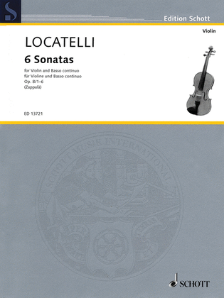 Book cover for 6 Sonatas Op. 8, Nos. 1-6