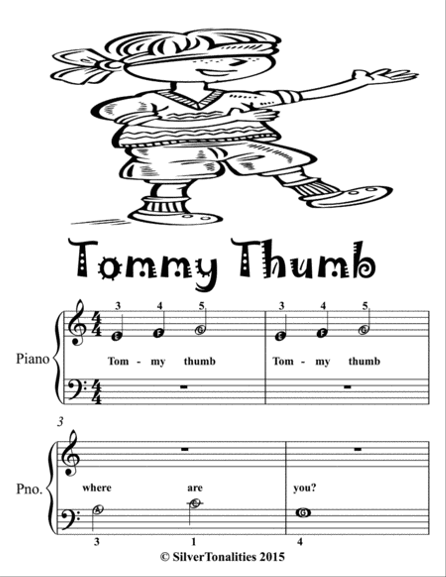 Tommy Thumb Beginner Piano Sheet Music Tommy Thumb Beginner Piano Sheet Music Piano Method scores gallery preview page 2