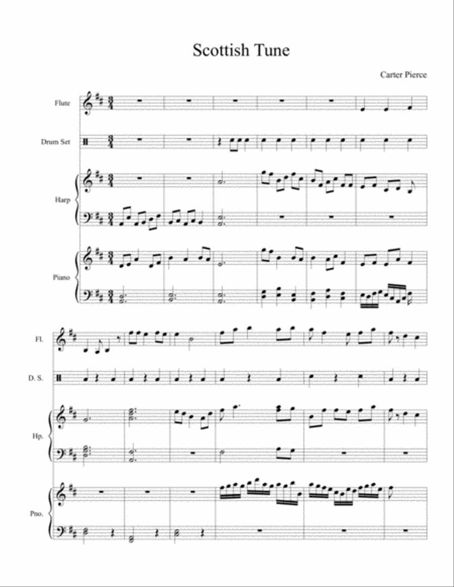 Scottish Tune Small Ensemble scores gallery preview page 1