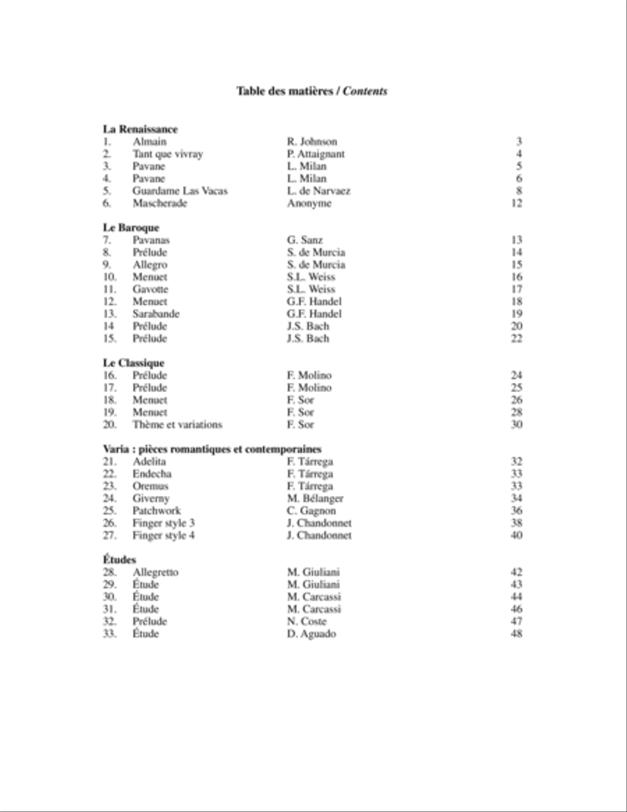 Répertoire progressif pour la guitare, vol. 5 Classical Guitar scores gallery preview page 2